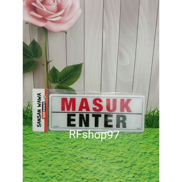 

AKRILIK ENTER -MASUK SIGN BOARD MURAH BERKUALITAS
