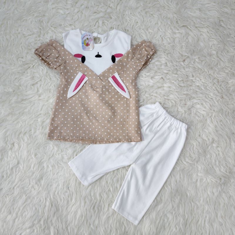 baju bayi perempuan stelan celana babygirl