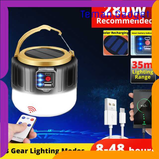 TG-IDI Yifanao Senter Lampu Lentera Camping Lantern Solar Panel 280 W - G13