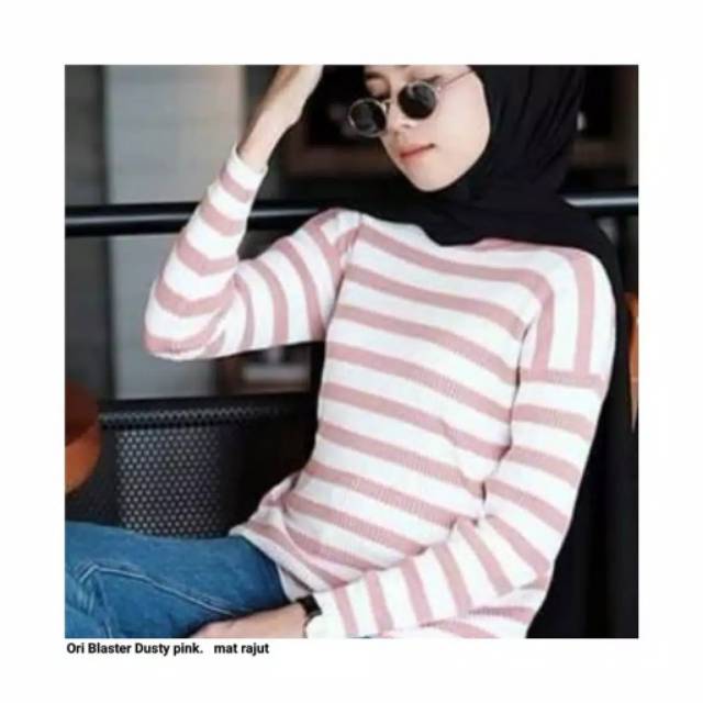 ORI MIKAYLA BLASTER KNIT STRIPE  ATASAN RAJUT WANITA