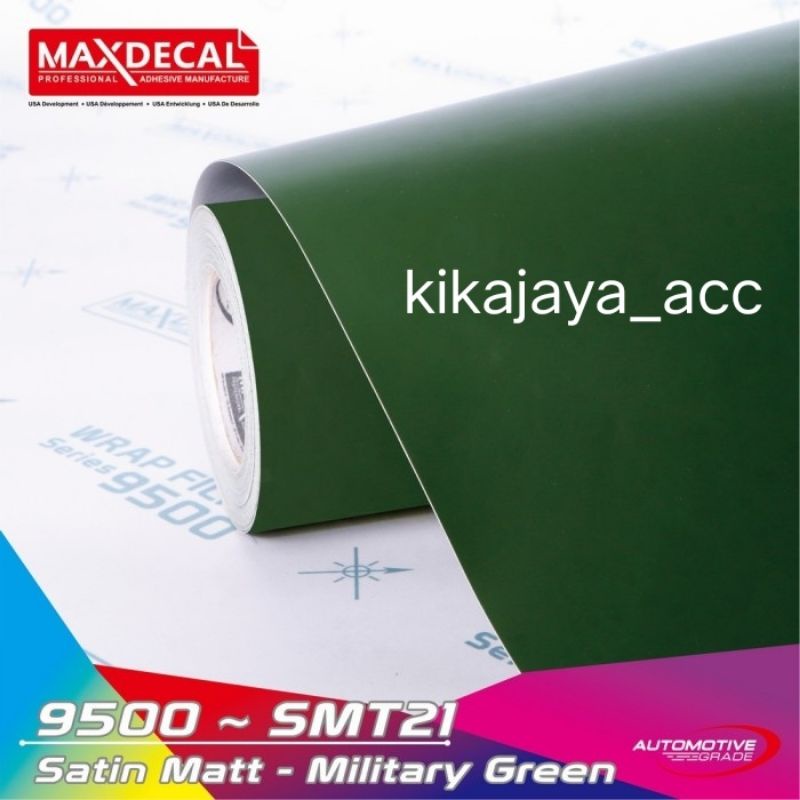SKOTLET HIJAU ARMY DOFF STIKER SKOTLET MOTOR MOBIL MILITARY GREEN SATIN MATT STIKER LEMARI AQUARIUM 