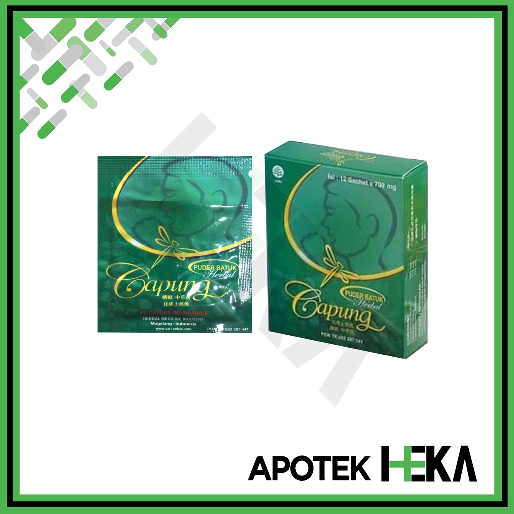 Puder Batuk Cap Capung Box isi 12 Sachet - Obat Batuk Herbal (SEMARANG)