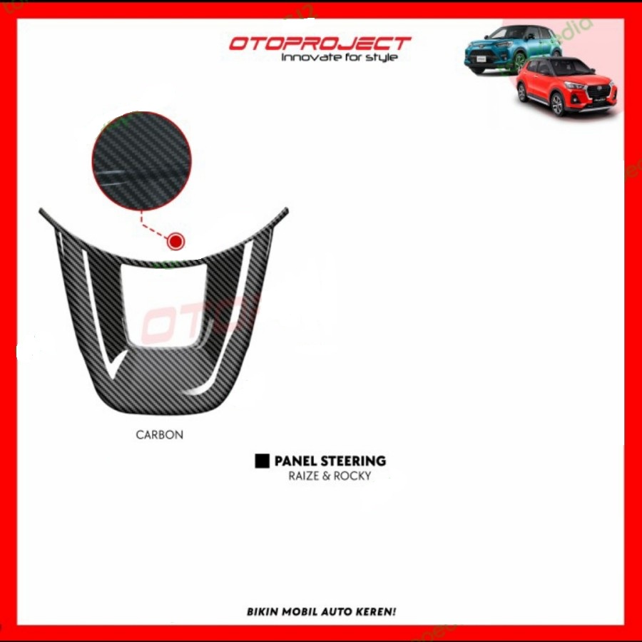 PANEL STEERING CARBON RAIZE ROCKY