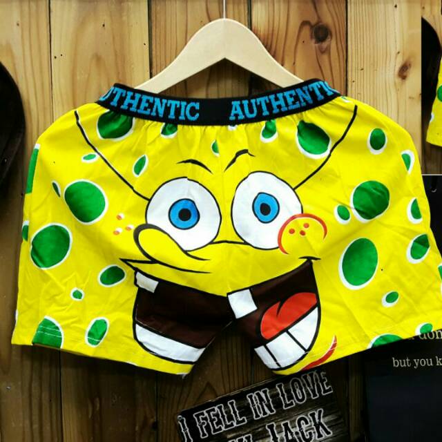 Boxer pria spongebob.  /boxer pria