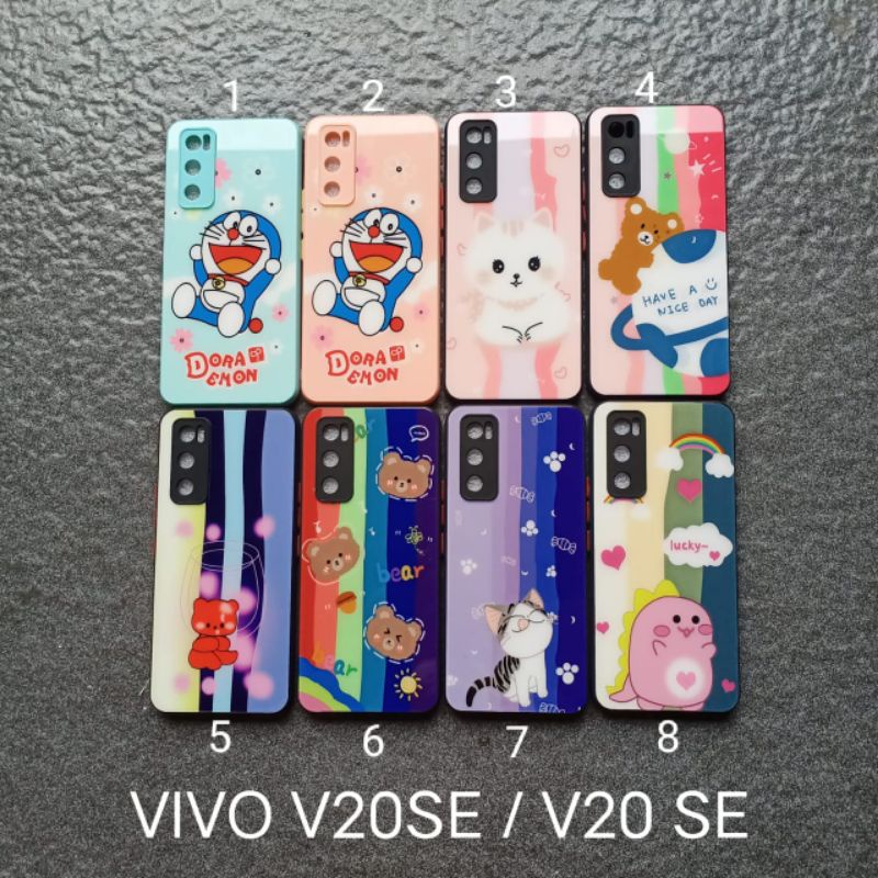 Case gambar Vivo V20 SE V20SE motif cewek ( 5 motif ) soft softcase softshell silikon cover casing kesing housing