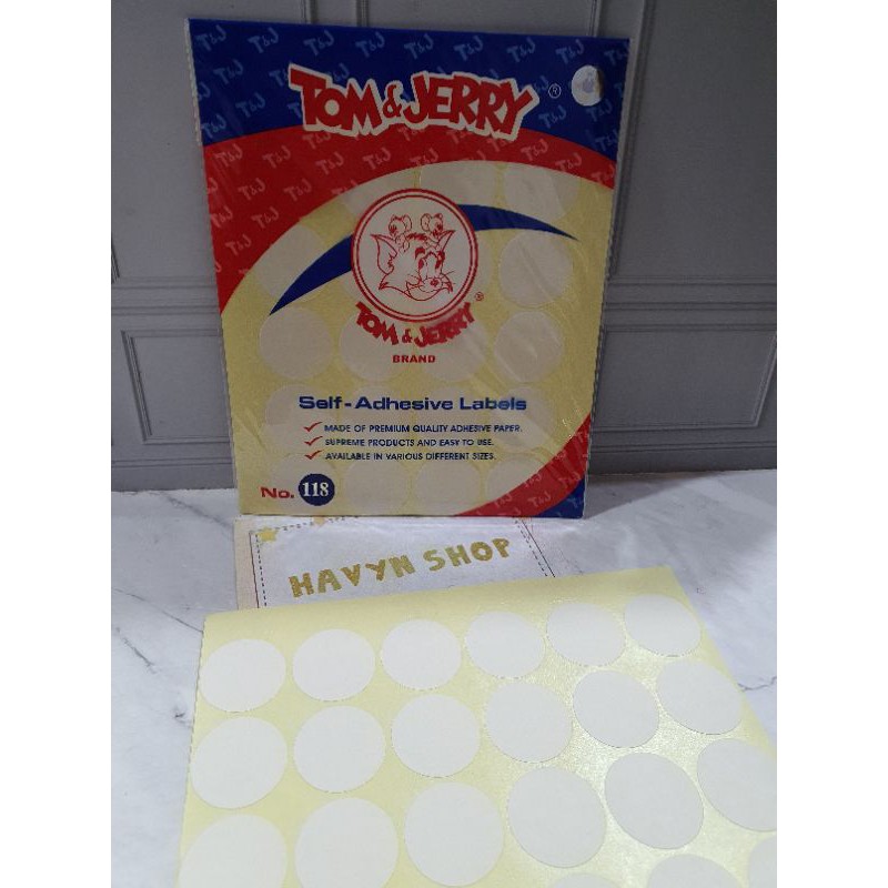 label nama/label/sticker/label kertas/tom jerry-118 BULET