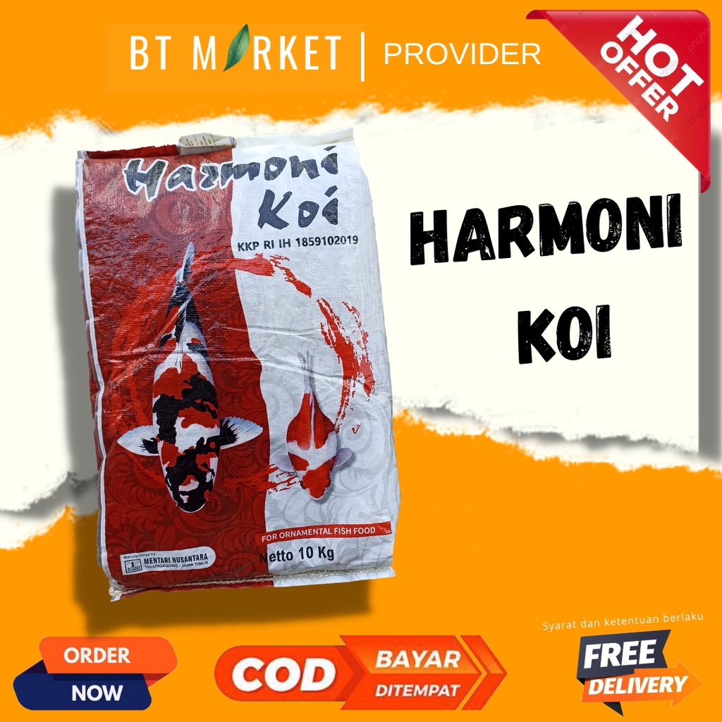 HARMONI KOI 1KG HARMONI KOI MAKANAN KOI PELET KOI PAKAN KOI PRTEIN TINGGI