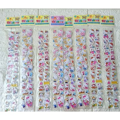 Stiker Sticker Anak Motif Karakter 3D timbul Panjang cewek hello kitty - Mainan Tempelan Anak Cewek