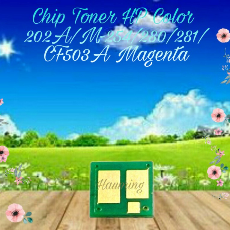 Chip Toner HP 202A M254 M254dw M280 M280nw M281 M281dw M281fdw M281cdw CF503A Magenta