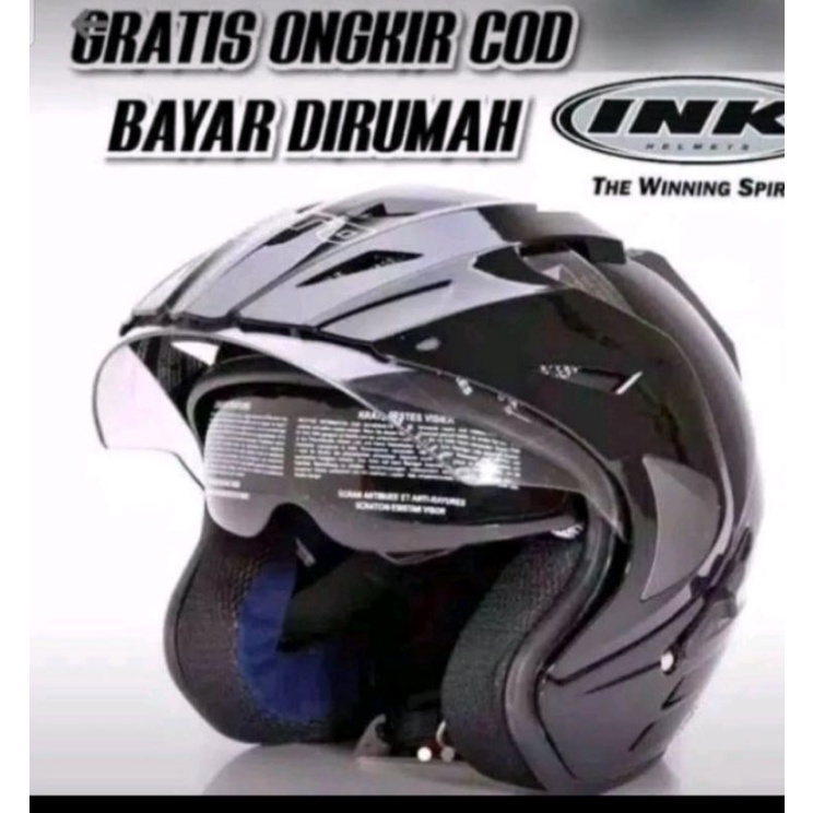 ⭐⭐⭐⭐⭐(Termura)  Diffa  Official.         HELM INK DOUBLE VISOR  SNI ORINYA  MERK FNK BMT DCS.fny man