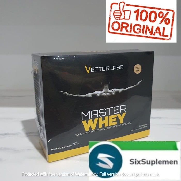 (Bonus Shaker/Sample) Vectorlabs Master Whey 12 Sachet 1 lbs (1 Box)