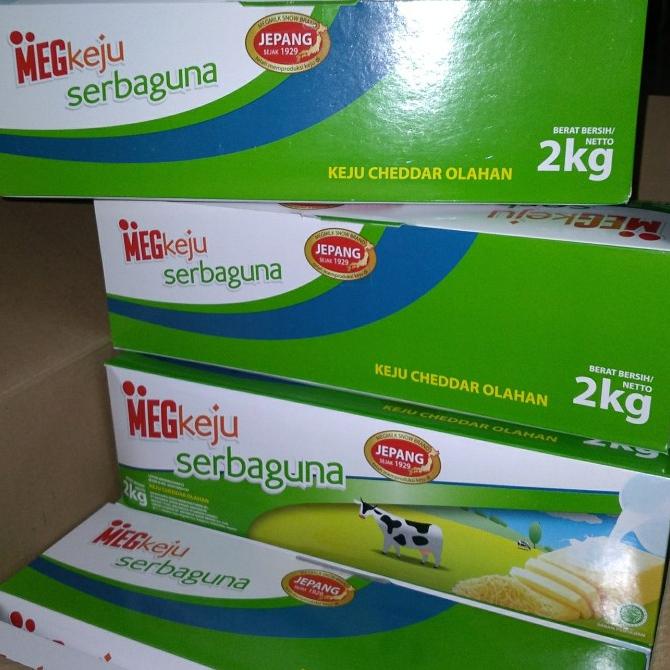 

(BISA COD) Keju MEG CHEDDAR 2kg Serbaguna BIG SALE Kode 789