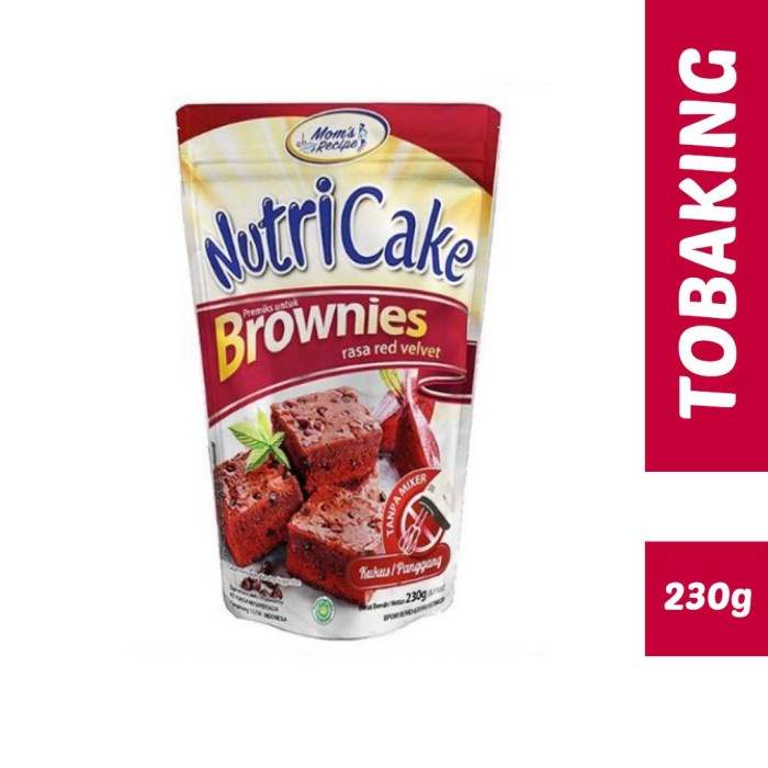 

PROMO Nutricake Brownies Panggang Kukus Red Velvet 230 gr nutri cake