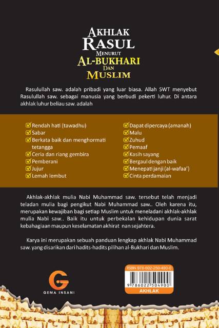 Akhlak Rasulullah Saw Menurut Al Bukhari dan Muslim