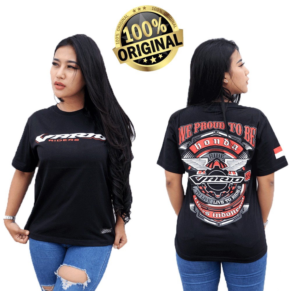 Kaos Vario 150cc Kaos Honda Vario 125cc baju Kaos Motor vario Kaos motor pria/wanita tangan pendek