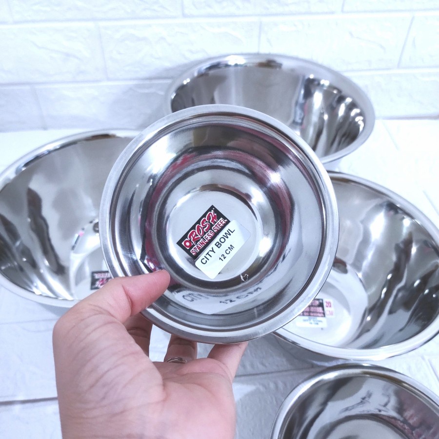 Mangkok ROSH City Bowl stainless steel non magnetic untuk sup bakmi kuah sayur