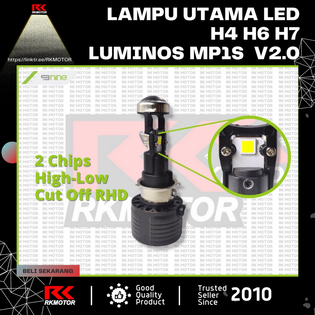 Luminos Led MP1s H4 Projector Mini H4 HS1 Mobil Motor