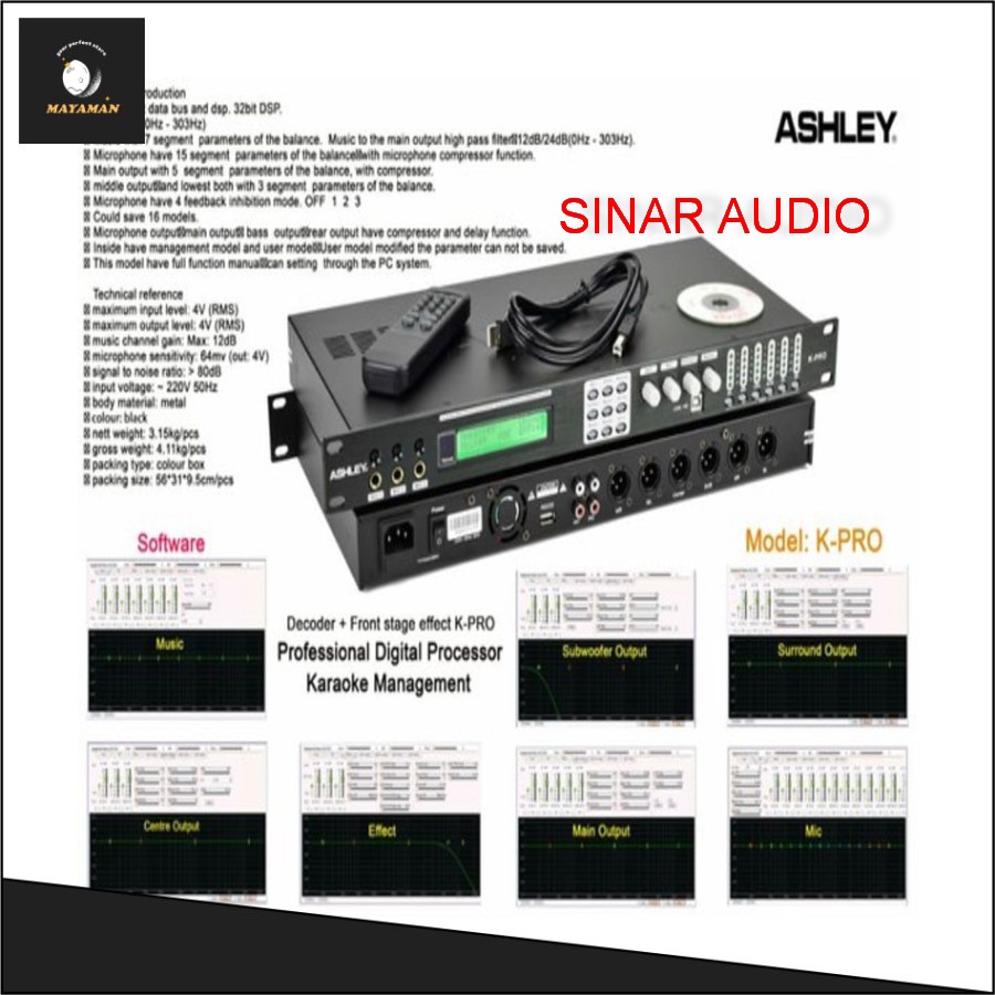 ASHLEY SUPER K PRO SUPERKPRO digital processor k pro