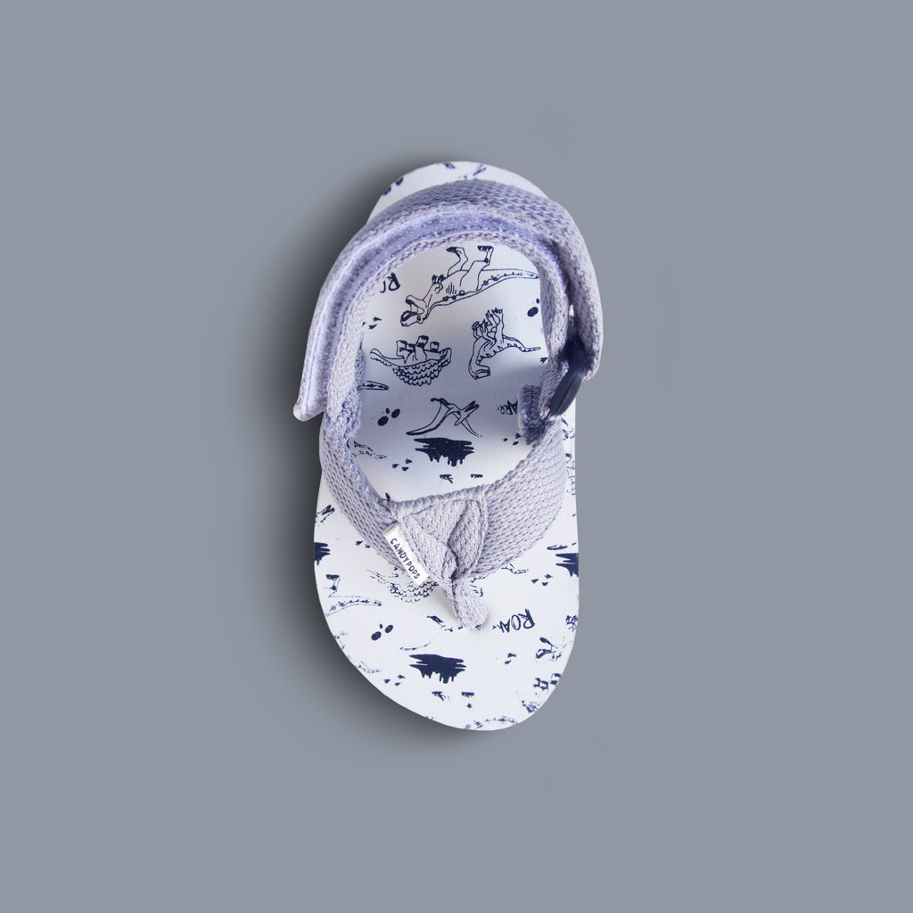 CANDYPOPS Sandal Jepit Anak Altin Dino Grey