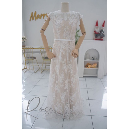 wedding gown dress gaun pengantin sewa - Rose