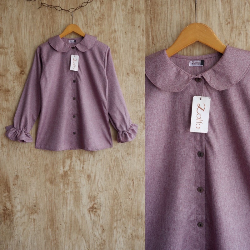 BLOUSE MEDINA by ZALFA OUTFIT / blouse wanita murah / blouse kekinian-Purple