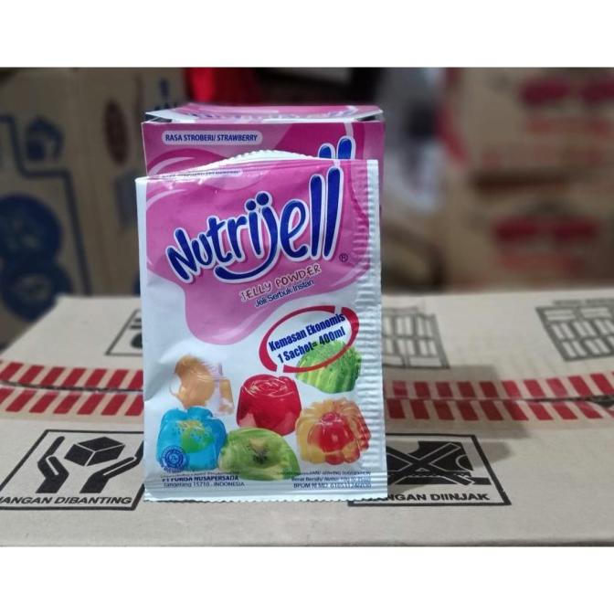

Nutrijell Rasa Stroberi (Strawberry) [10 gram] TERJAMIN Kode 1232