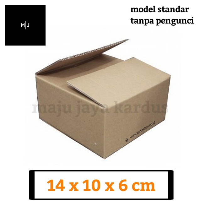 

ST-5 1 PCS Kardus Polos Packing Box Karton Kotak Aksesoris Souvenir Kado Polos Ukuran 14x10x6 CM