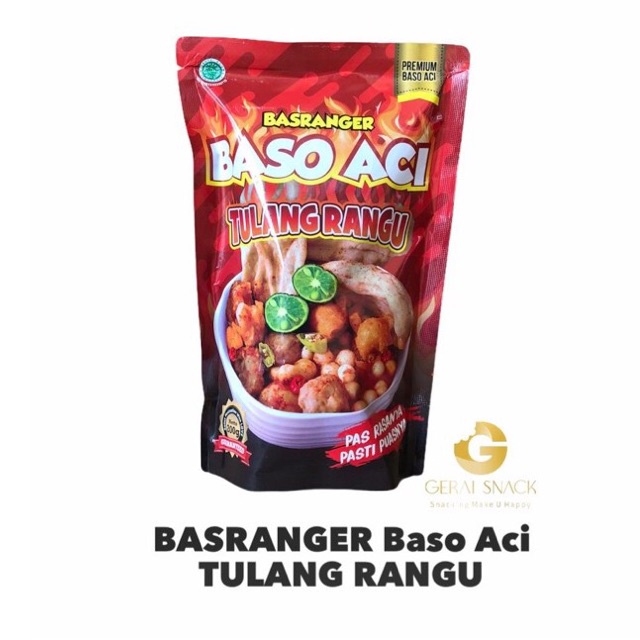 Baso Aci Basranger Tulang Rangu Pedas Extra Jeruk Limau (200gr)