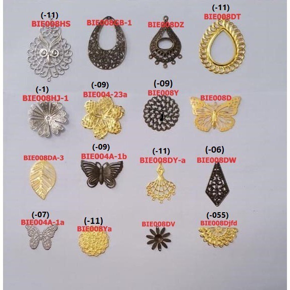 Ornamen Kerangka Lempengan Macam2 Model Type C, Harga/12pc