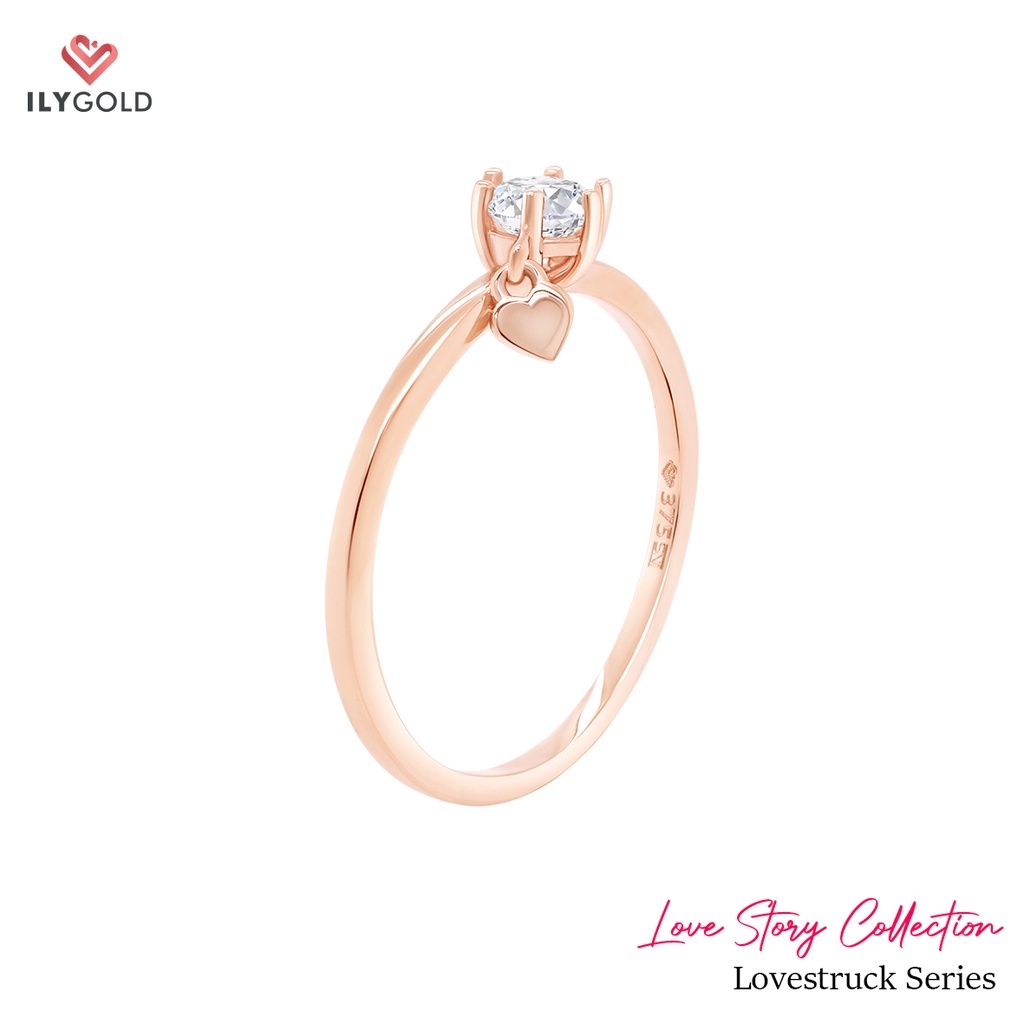 Lovestruck Ladies Ring ILY GOLD Love Story Collection