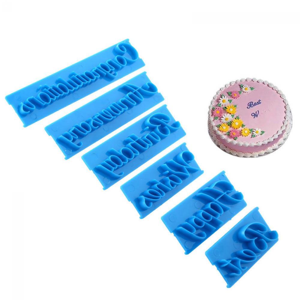 Populer 6PCS Cetakan Kue Kering Cookie Decorating Baking Tool Happy Birthday