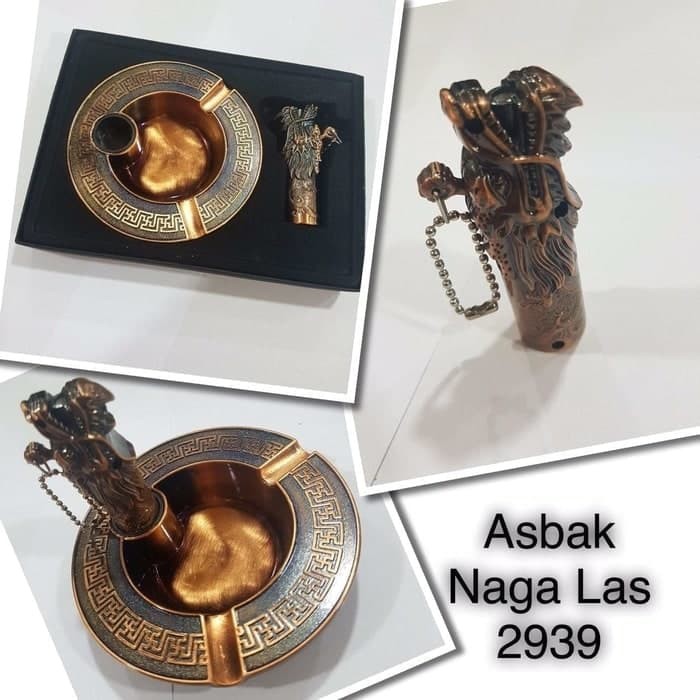 TERMURAH / ASBAK ROKOK NAGA PLUS KOREK LAS MODEL NAGA 2939 ANIMAL