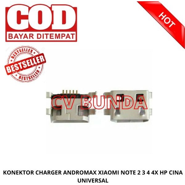 KONEKTOR CAS CHARGER ANDROMAX C REDMI NOTE 2 3 4 4X HP CINA UNIVERSAL