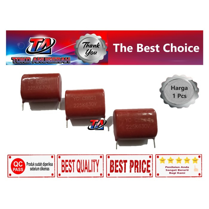 KAPASITOR 225K 630V CBB KAPASITOR 225K630V CBB