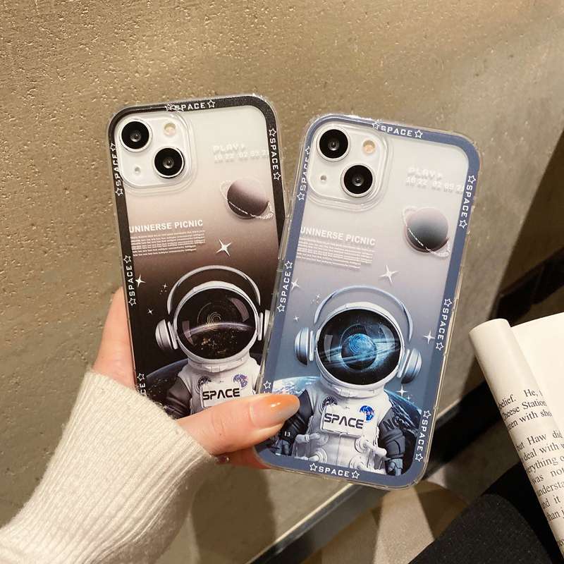 Casing Silikon Motif Astronot Untuk Realme C1 C2 5S 5i C3 6 7 8 9 Pro Plus C11 C12 C15 C20 C21Y C25S C30 C31 C35