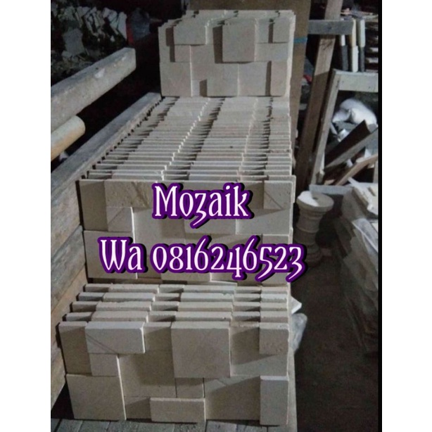 mozaik batu alam tempel dinding terbaru walclauding berbagai motif