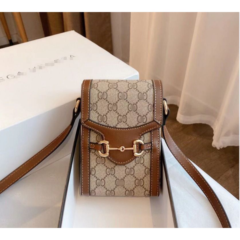 FH66 Tas Selempang sling panjang bahu wanita samping