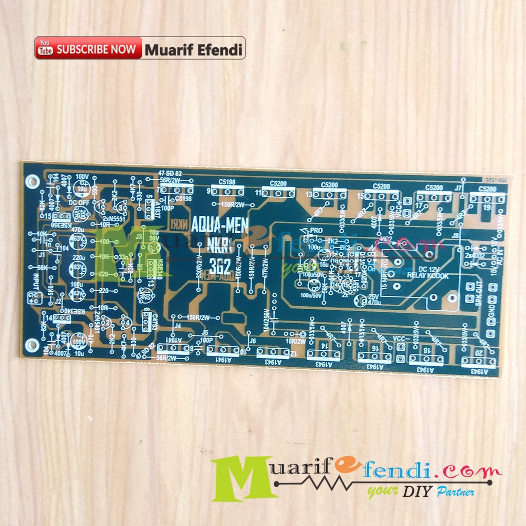 PCB Power Amplifier NKRI Boostrap 900W 2U 20cm AQUAMEN 362