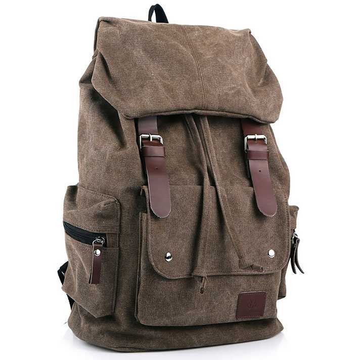 Tas Ransel Canvas Retro Vintage - Y-0208