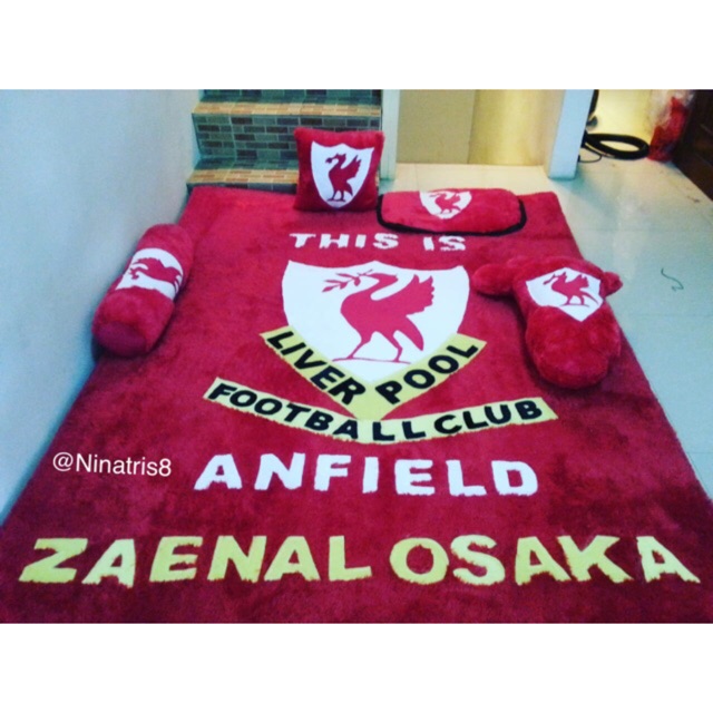 Karpet Karakter Bulu Rasfur Murah INOAC 5cm Uk 150x200 Motif Liverpool