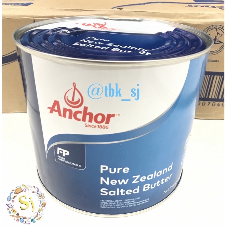 Jual Anchor Butter Pure New Zealand Salted Butter Kg Indonesia Shopee Indonesia