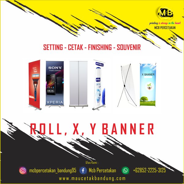 

Stok Terakhir Print x banner rollbanner murah Limited