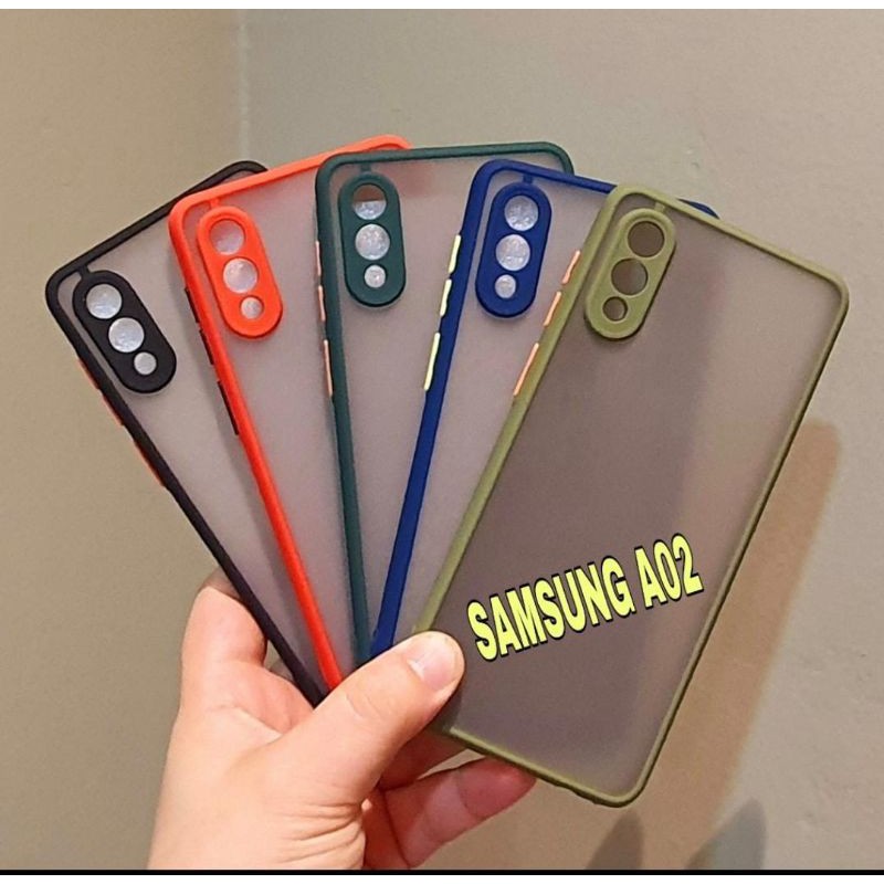 Case Samsung A02 . M02 ( 2 model ) soft softcase softshell silikon cover casing kesing housing