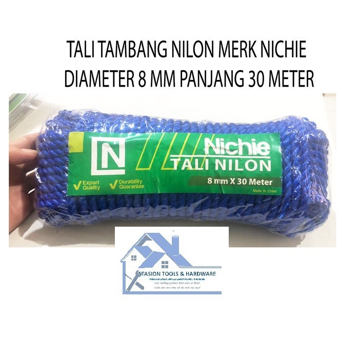 Tali Tambang Nilon 8mm x 30m NICHIE