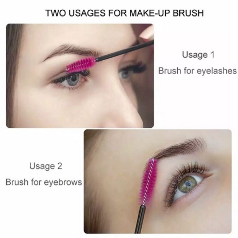 Sisir Kuas Maskara Spoolie Brush Mascara Wand Sikat Alis Bulu Mata Eyelash Extention Spoolers Makeup