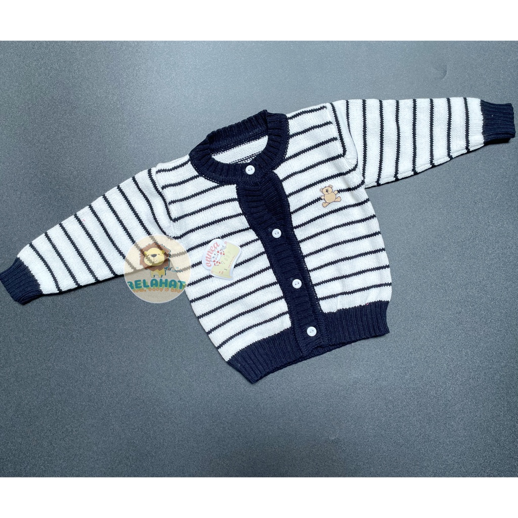 Jaket Bayi Rajut Onnea Warna Topi Laki Perempuan-2