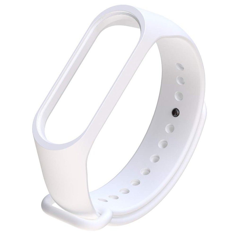 Tali Strap Sports Silicone Wristband for Xiaomi Mi Band 3/4 - White