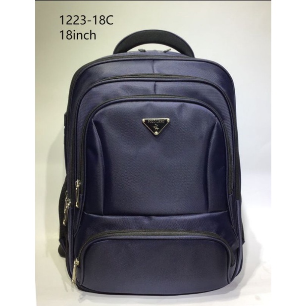 POLO LAND - Tas Ransel Kerja Pria Import 18inch Backpack POLO FREE Kabel USB C +