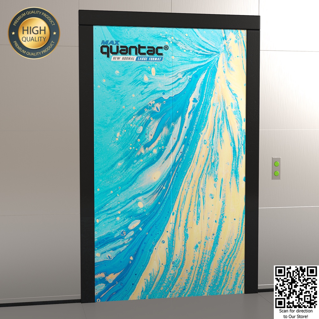 Sticker QUANTAC® MAX 68WX-A Stiker Vinyl Digital Print Eco Solvent / UV Printing / Latex - Indoor/Outdoor 1.52 m x 50 m - Roll