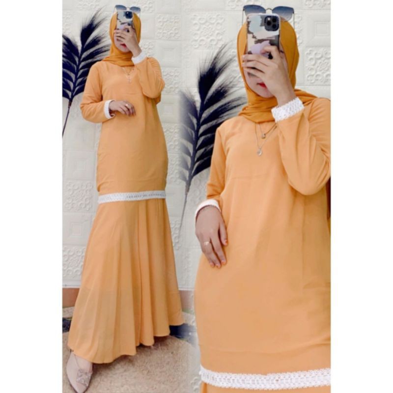 gamis melayu model duyung